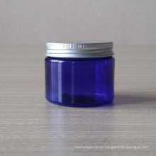 Tarro cosmético del tarro claro azul del tarro de la mascota 100g